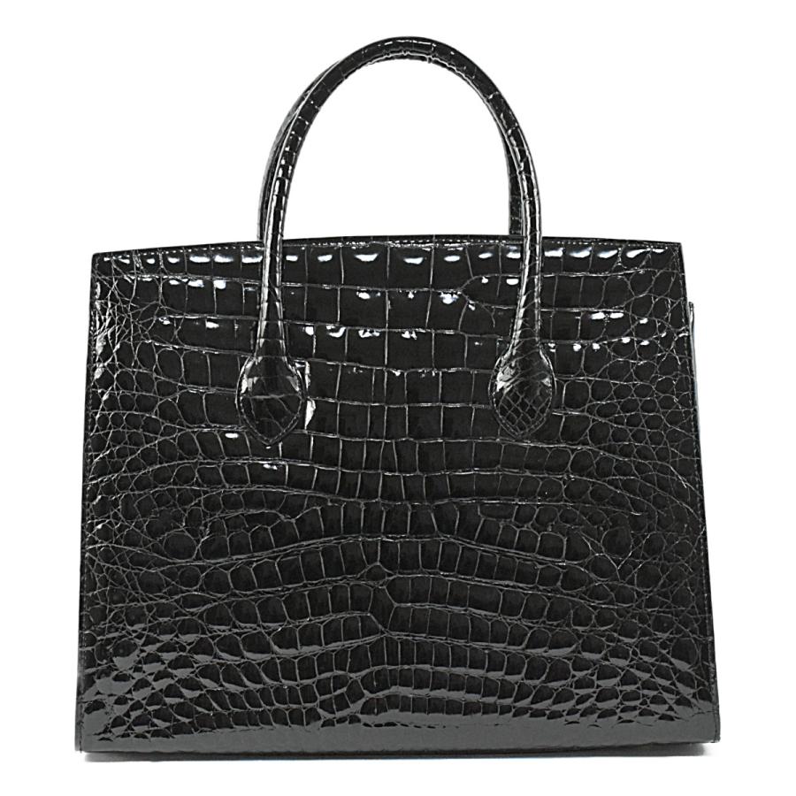 クロコダイル 美品 リアル アリゲーター 超豪華 トートバッグ 黒