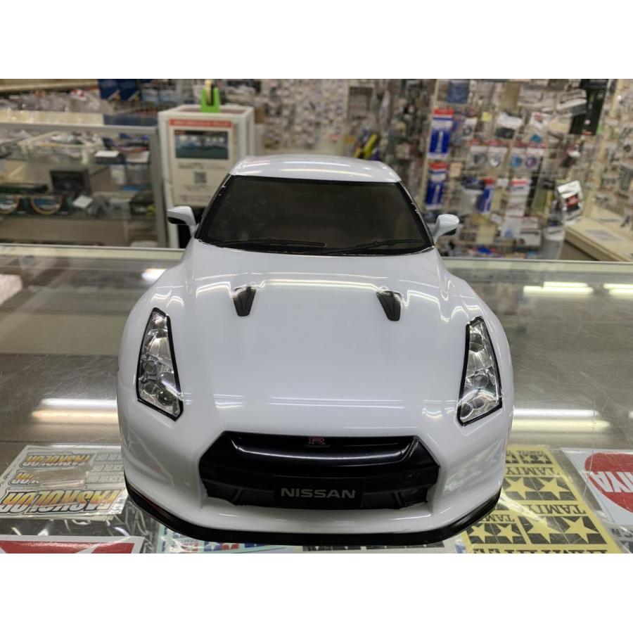 当店オリジナル塗装済みボディ タミヤ 1/10 NISSAN GT-R(R35) ホワイト