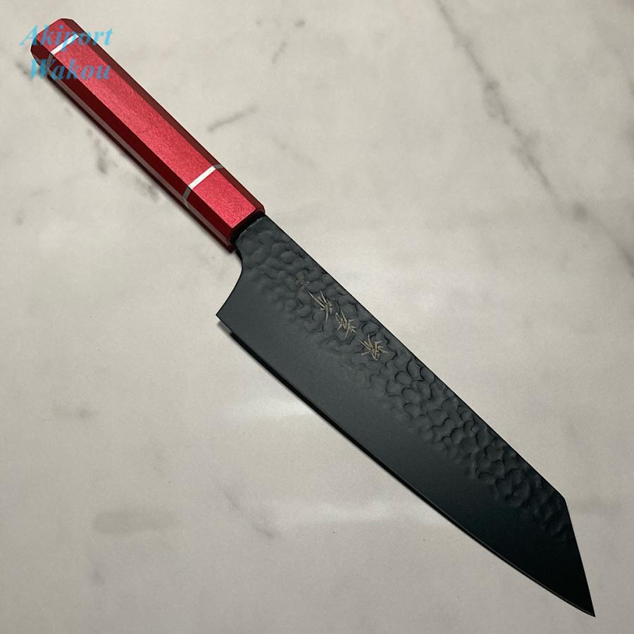 堺孝行 黒影 剣型牛刀 包丁 和牛刀 190mm 皇赤柄 樫漆柄 VG10 V金10号