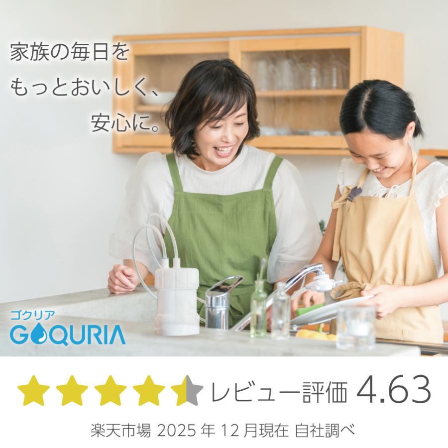 KITZ（キッツ） 浄水器ゴクリア｜浄水器 日本製 カートリッジ交換不要