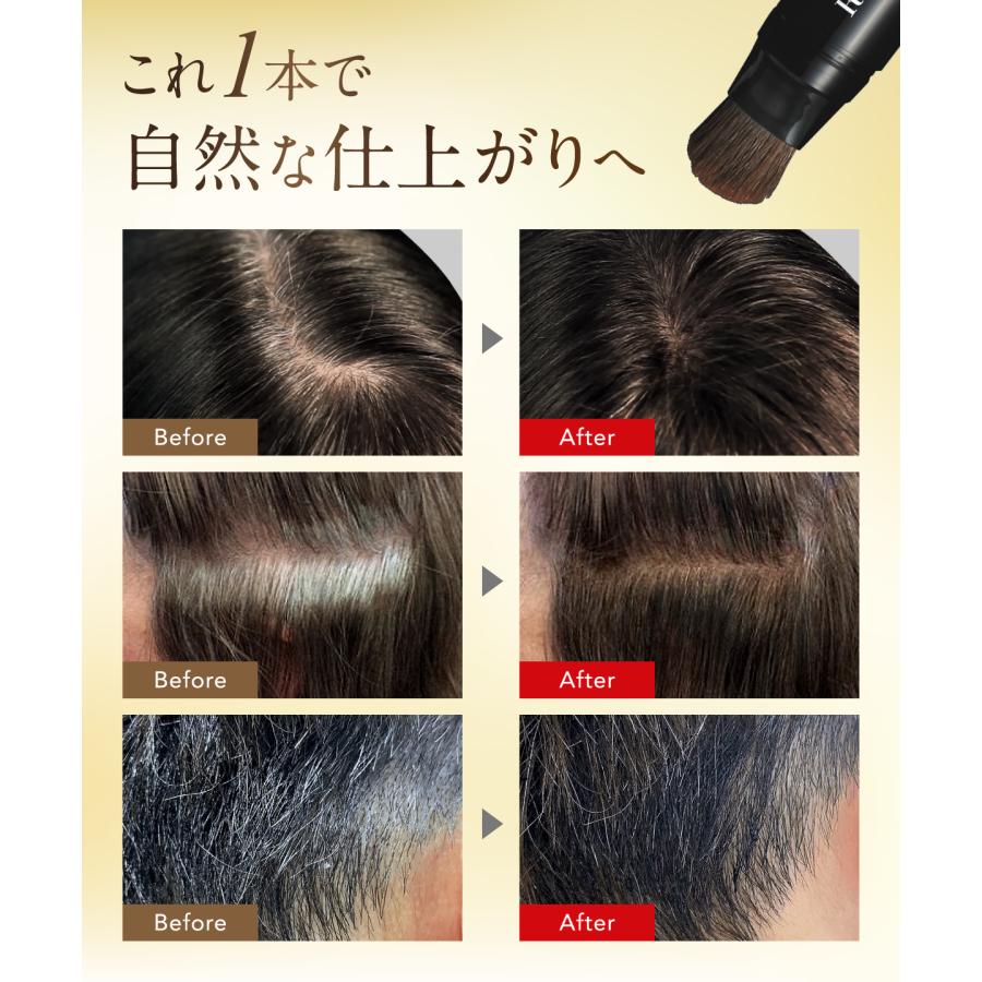 綺和美 白髪隠し 3本セット 生え際 部分染め スティック 部分 白髪染め