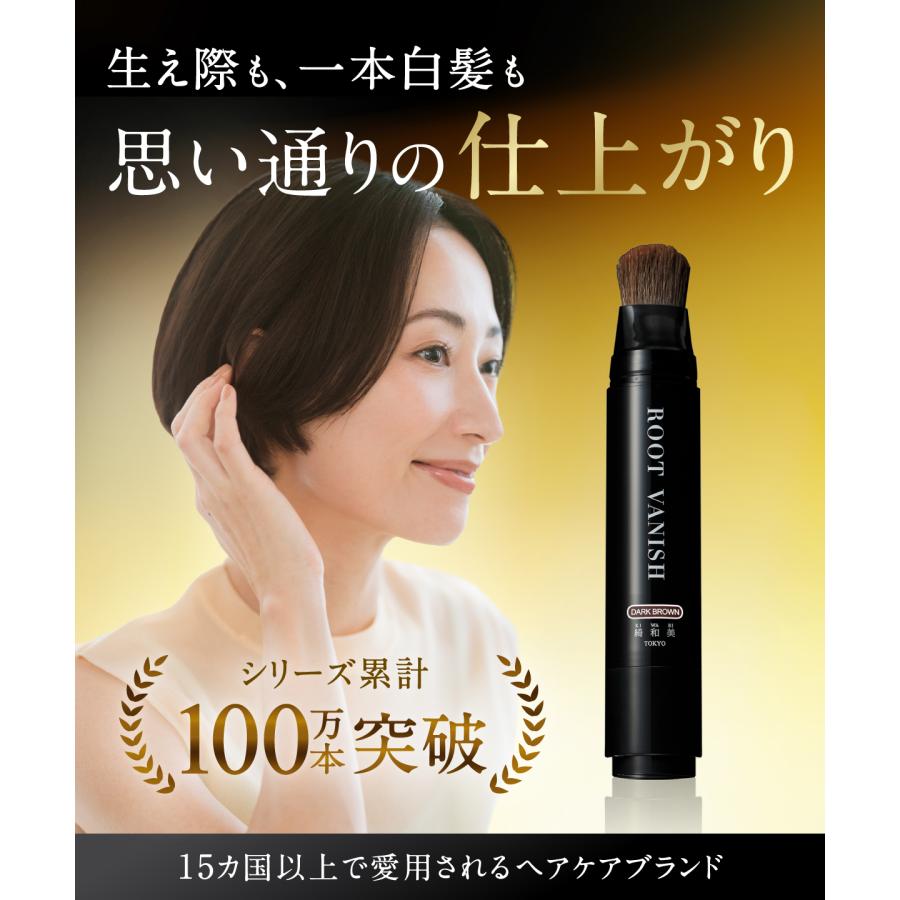 綺和美 白髪隠し 3本セット 生え際 部分染め スティック 部分 白髪染め