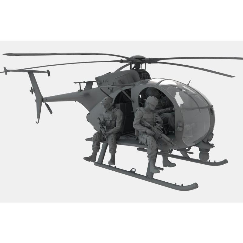 1/35スケールプラモデル AH-6J/MH-6J（フィギュア付） : キヤホビー