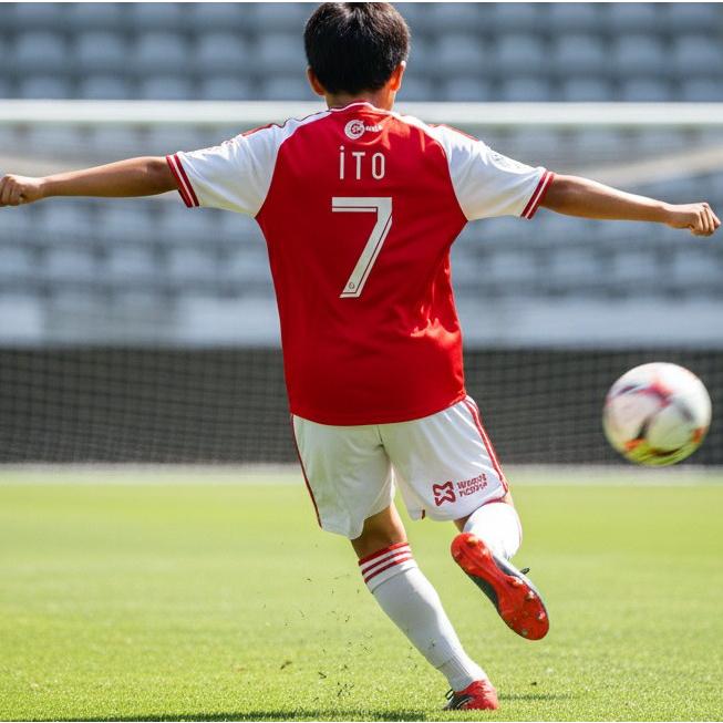 伊東純也 ユニフォーム ！サイズ間で胸と腰のプリントの変更あります