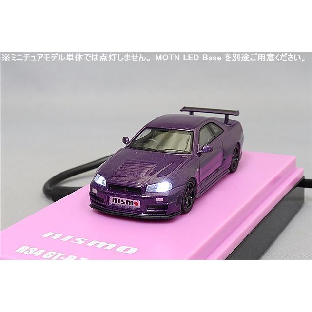 京商 1/64 ニスモ R34 GT-R Z-tune パープル LED搭載 【MOTN対応