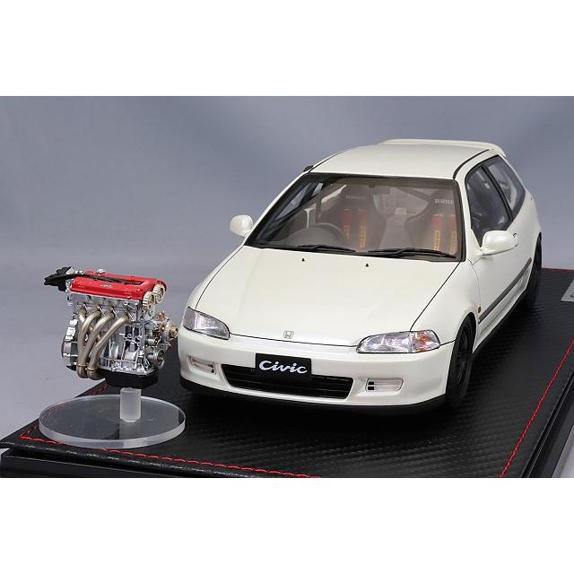 海外並行品 イグニッションモデル 1/18 ホンダ シビック (EG6) パール