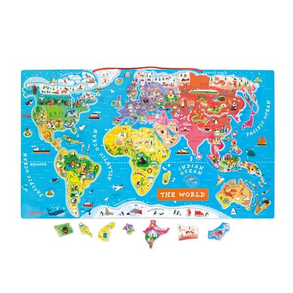 はじめての世界地図 パズルワールドマップ マグネット JANOD（ジャノー