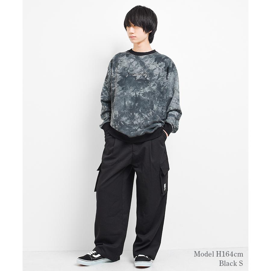 メンズ タイダイ染トレーナー 裏毛 スウェット 長袖 トップス ゆったり