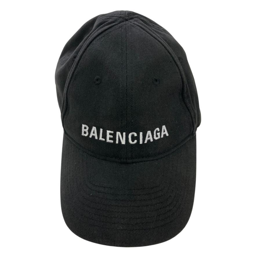BALENCIAGA（バレンシアガ） 美品 ロゴ刺繍 キャップ 帽子 Lサイズ