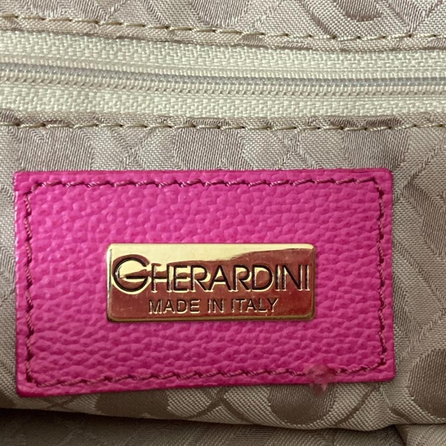 GHERARDINI（ゲラルディーニ） 美品 ソフティ レザーハンドル リボン