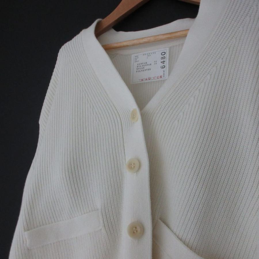 sacai（サカイ） 美品 23SS sacai Vネック ビスチェドッキング ニット