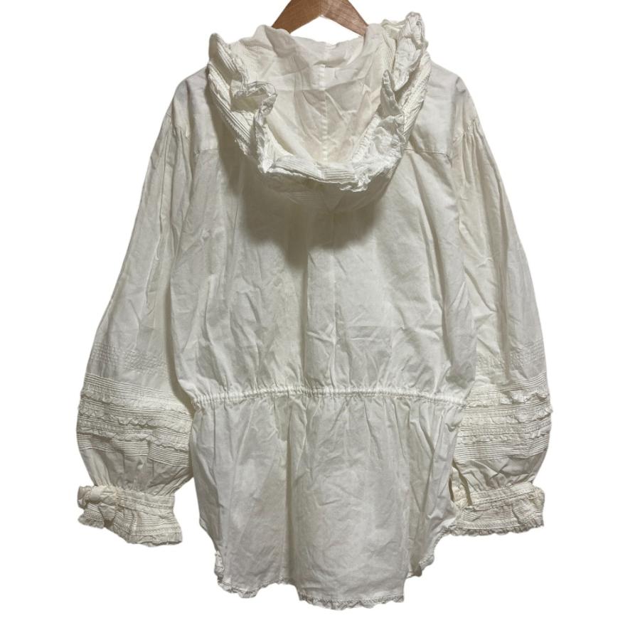 PINK HOUSE（ピンクハウス） 良品 ピコフリル フーディーシャツ