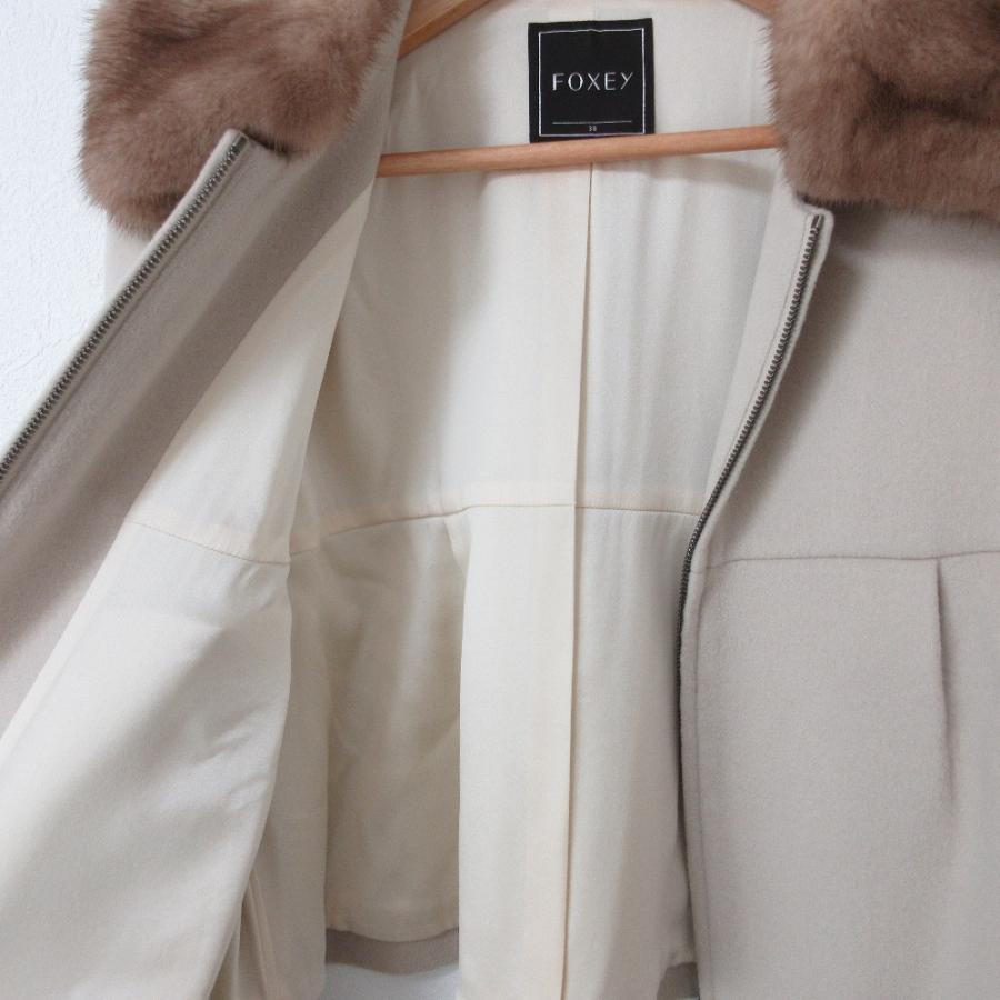 FOXEY（フォクシー） 良品 パウダーショコラ ミンクファー カシミヤ100