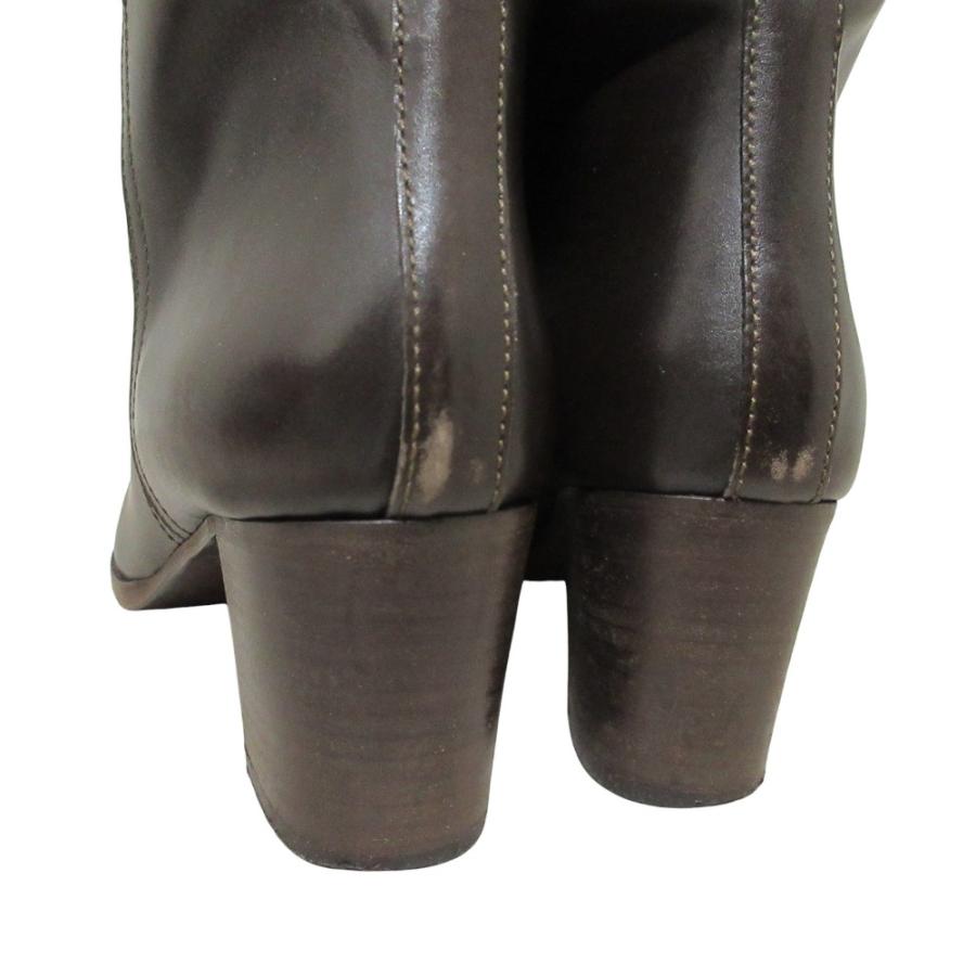 A.P.C.（アーペーセー） 良品 レザーロングブーツ 39 24.5cm ブラウン