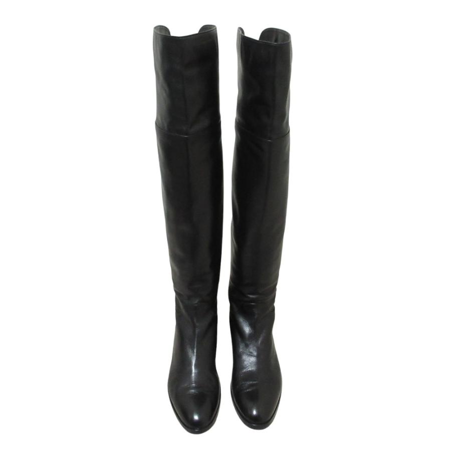 Sergio rossi（セルジオロッシ） 美品 レザーニーハイブーツ 39 約26cm