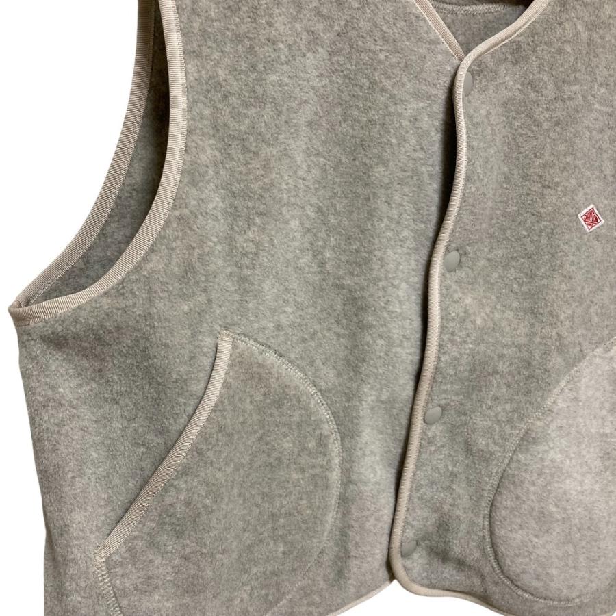Danton（ダントン） 美品 FLEECE COLLARLESS VEST フリースカラーレス