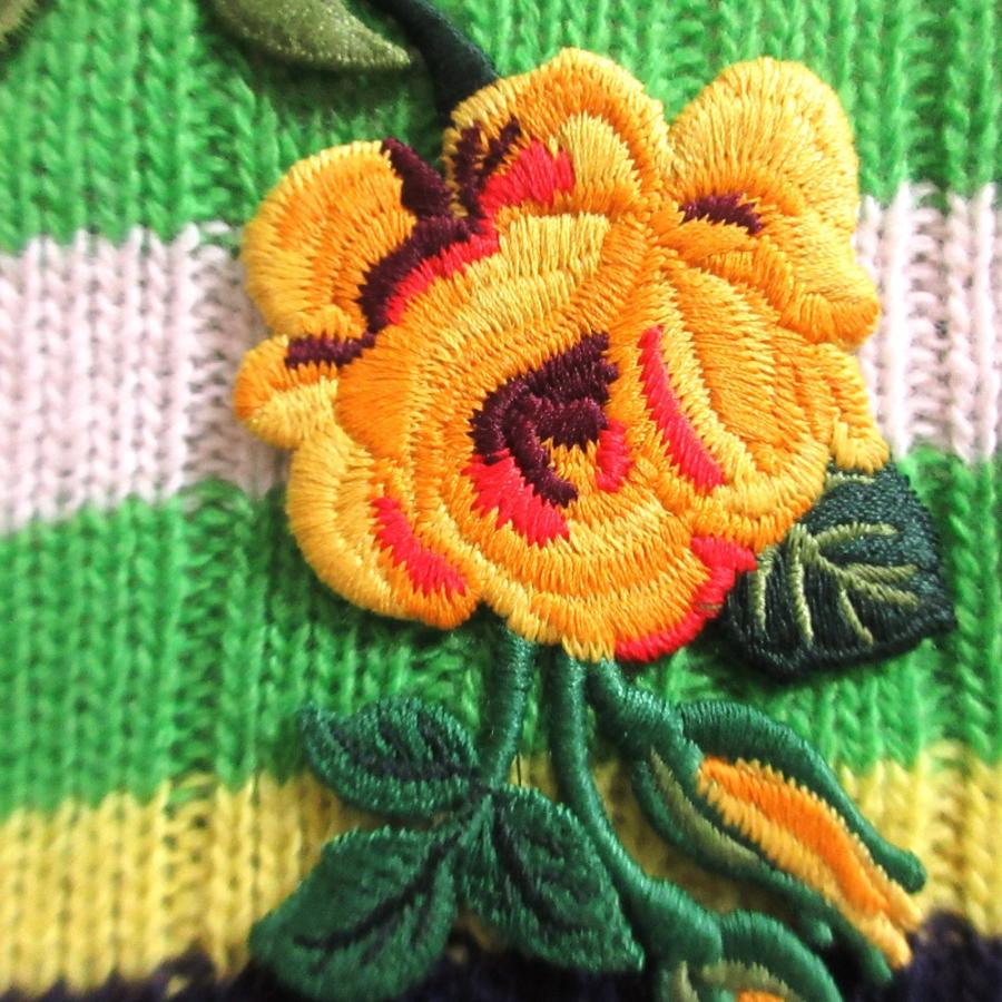 GUCCI（グッチ） 良品 ウールカシミヤ フラワーエンブロイダリー