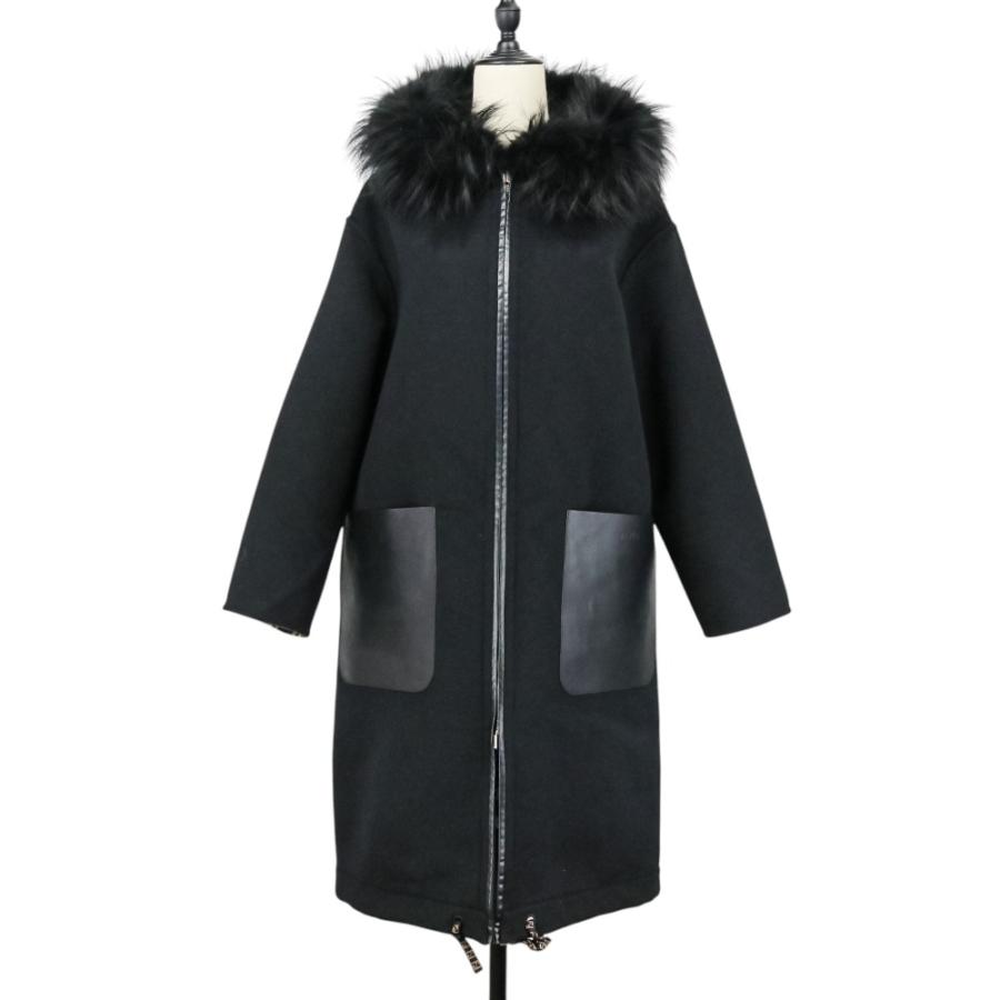 FENDI（フェンディ） 美品 ズッカ柄 リバーシブル フーデッドコート