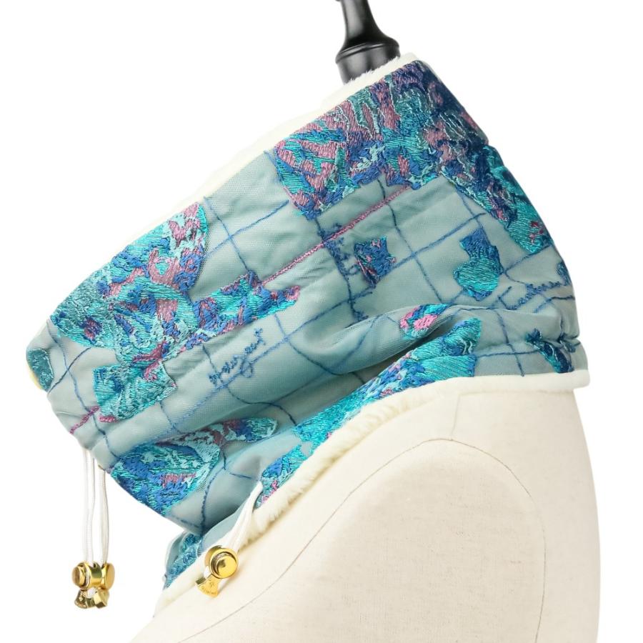 美品 hazama ハザマ 無知へと達するレーススヌード チュール刺