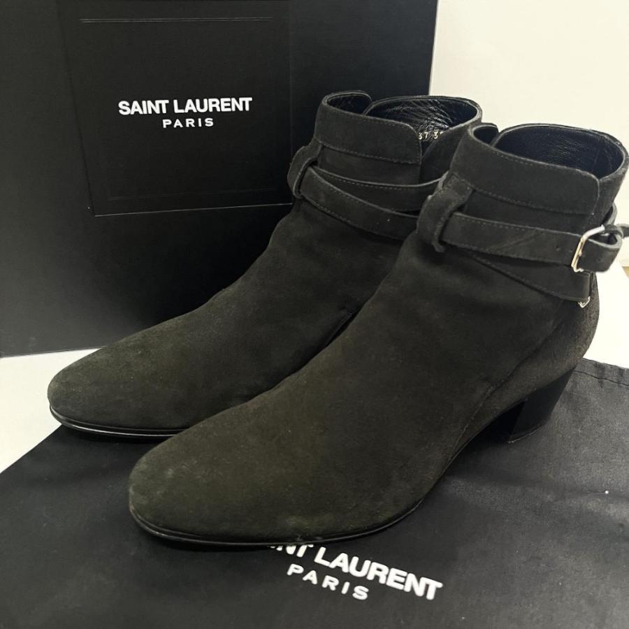 美品 Saint Laurent paris サンローランパリ スエード ワイアット