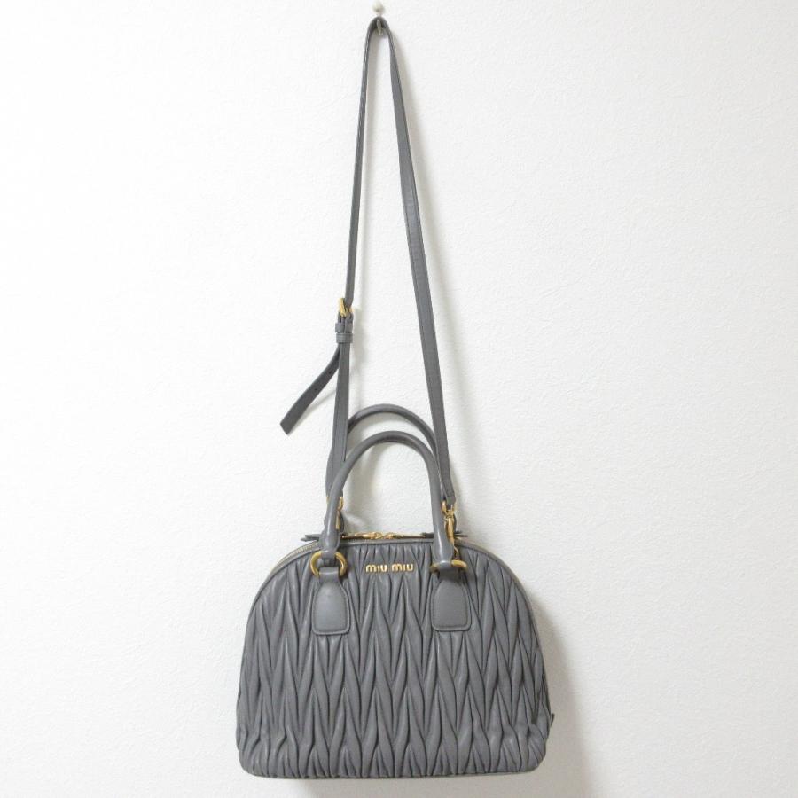 miu miu（ミュウミュウ） 良品 マテラッセ レザー 2way トートバッグ