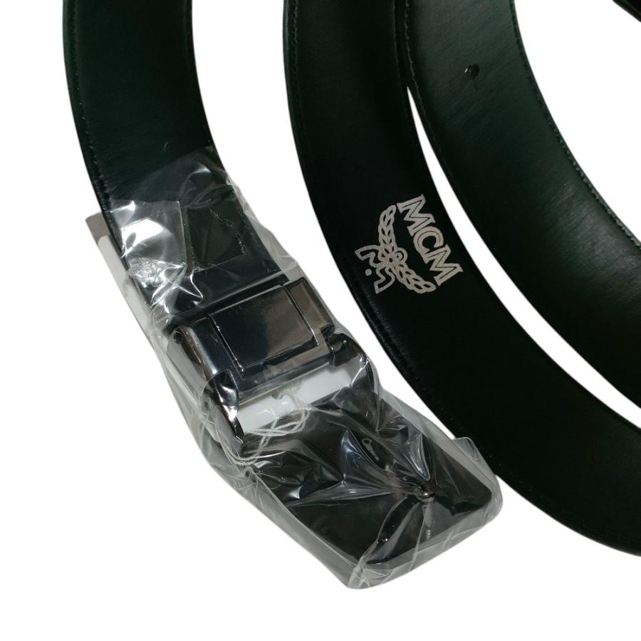 MCM（エムシーエム） 未使用 ロゴバックル トップ式 レザー ベルト