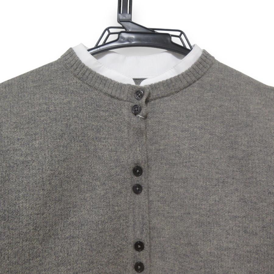 未使用 Bibiy ビビィ ANGELIQUE KNIT 異素材ドッキング 袖リボン 長袖