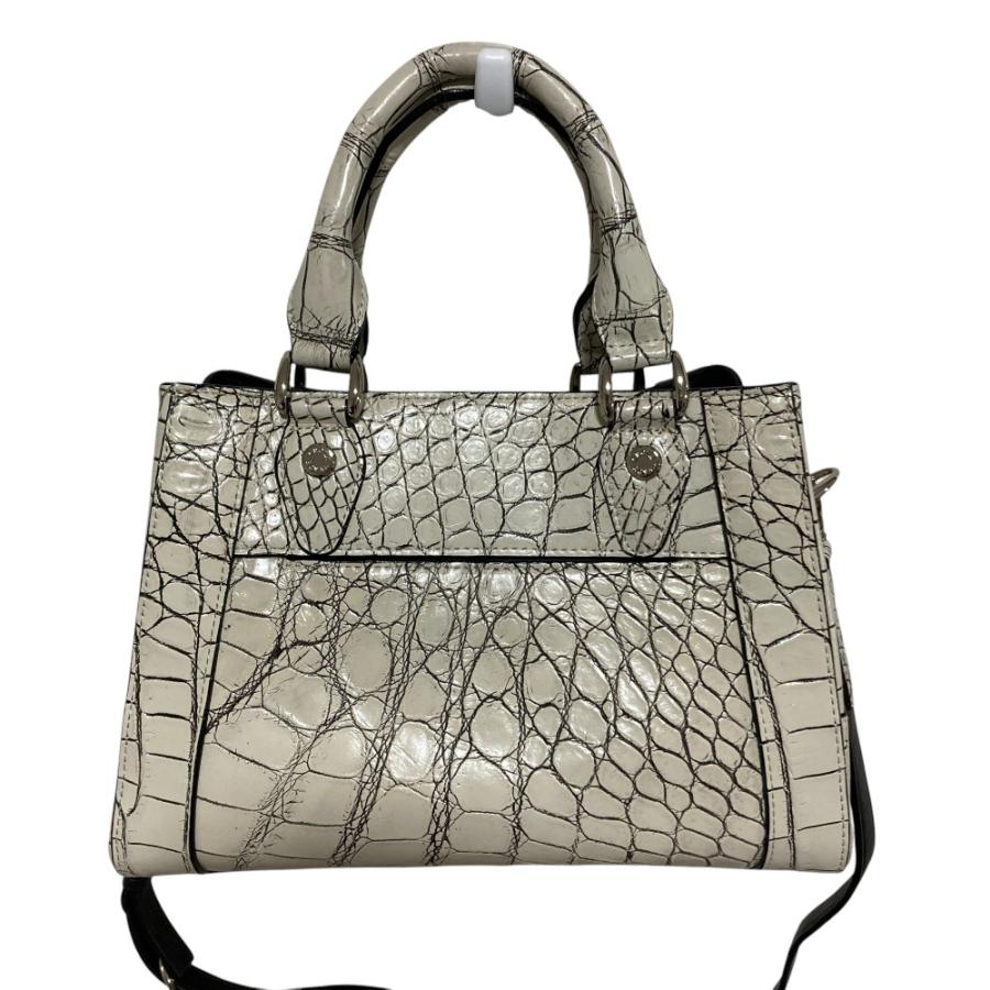 良品 CROIX ROYAL クロワロイヤル JRA クロコダイルレザー 目地染め