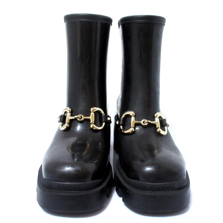 GUCCI（グッチ） 美品 ホースビット アンクルブーツ レインブーツ