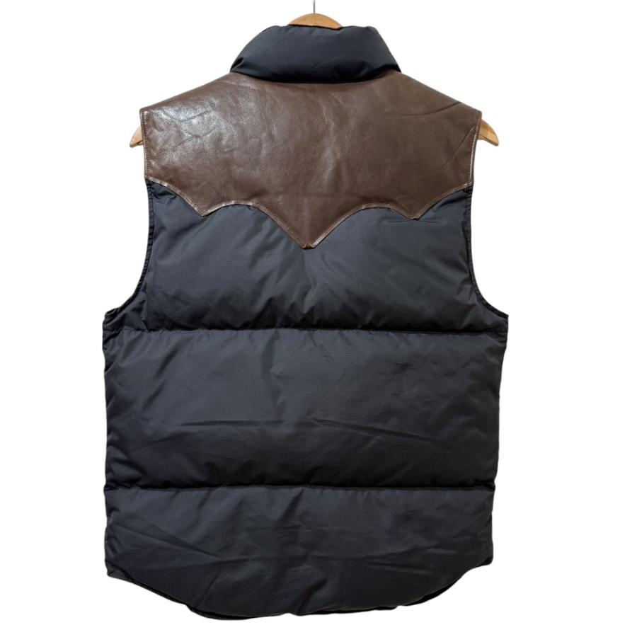 美品 RRL ダブルアールエル ラルフローレン レザーヨーク ダウンベスト