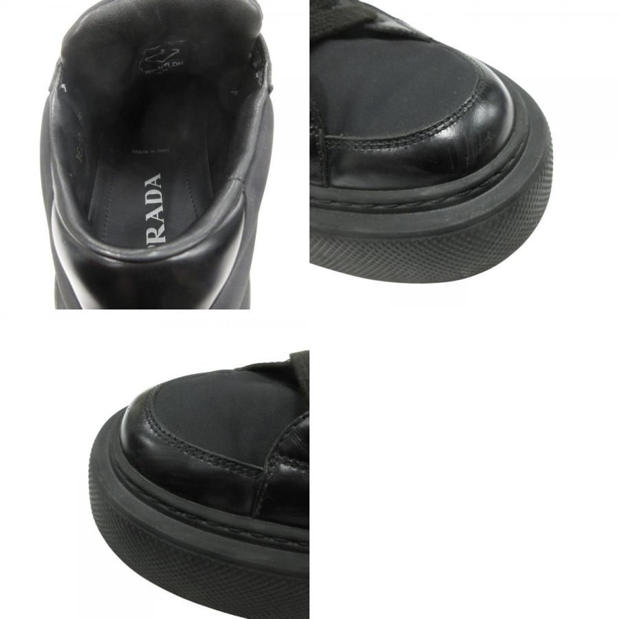 PRADA（プラダ） 美品 Re-Nylon レザー 切替 スニーカー シューズ 靴