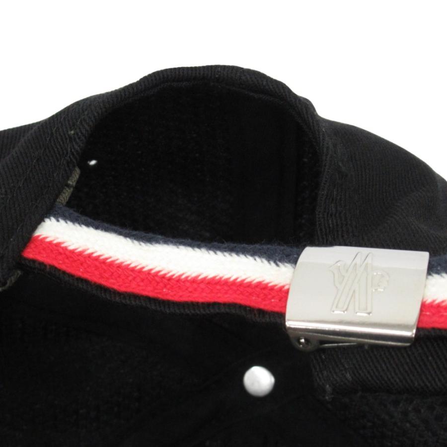 MONCLER（モンクレール） 未使用 キャップ 帽子 6パネル ロゴ 黒