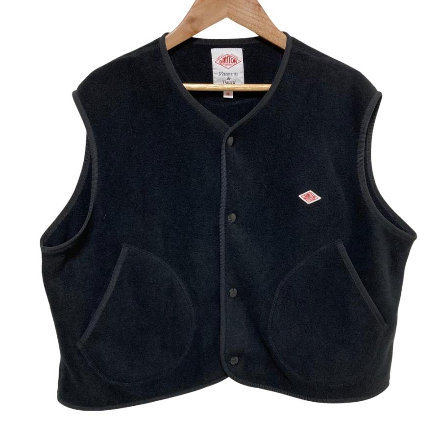 Danton（ダントン） 美品 FLEECE COLLARLESS VEST フリースカラーレス