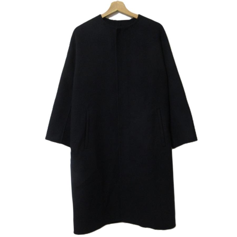 DRAWER（ドゥロワー） 美品 ウールケヌキノーカラーコート 6525-299