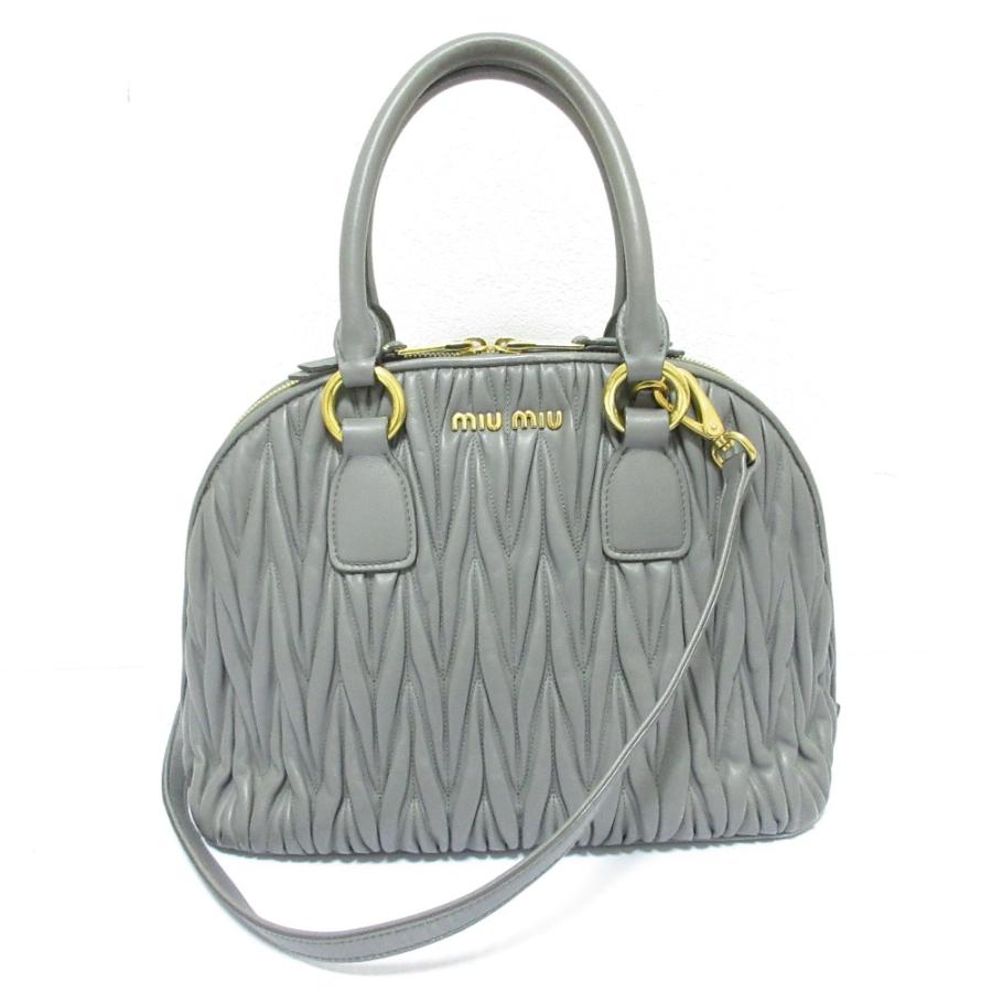 miu miu（ミュウミュウ） 良品 マテラッセ レザー 2way トートバッグ