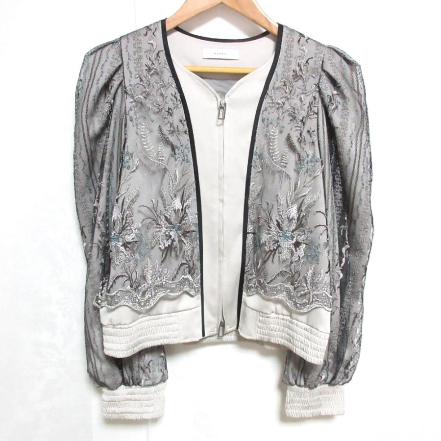 MURAL（ミューラル） 未使用 23SS MURRAL Petal lace zipped jacket