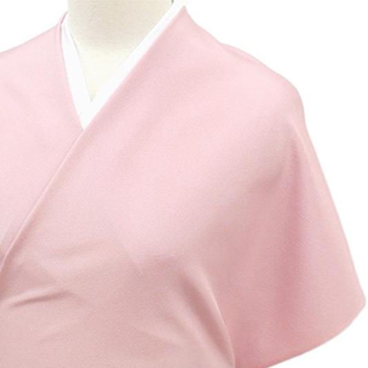 色無地 浜ちりめん 高砂縮緬 さくら染 生地 桜色 京の引き染 四季咲