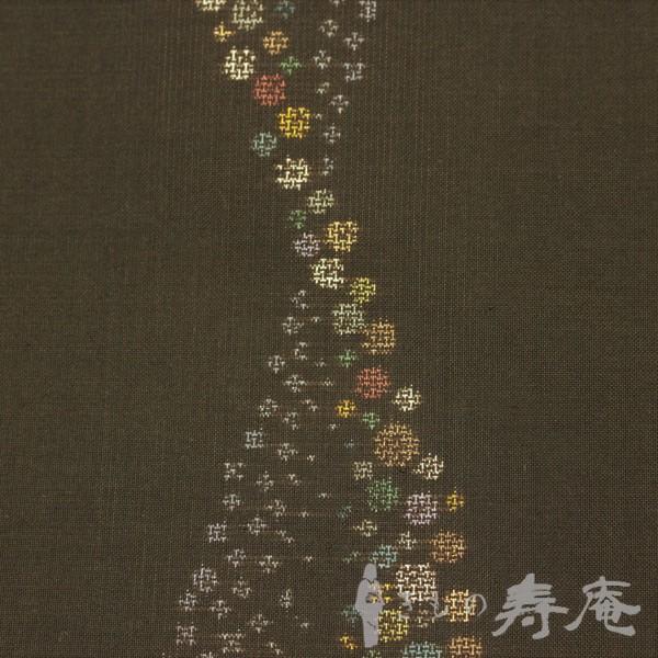 着物 大島紬反物 本場古代染色純泥染 本場奄美大島紬 黒 水玉 ドット