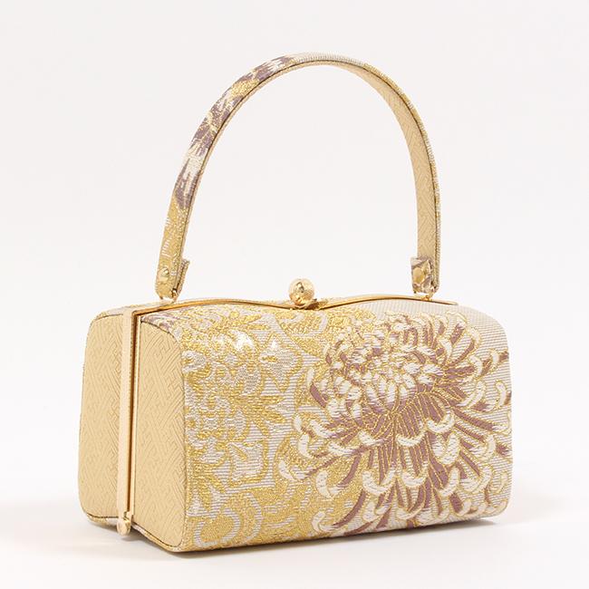 きもの 和 草履バッグセット 振袖 西陣織 正絹 帯地 金 乱菊 和装