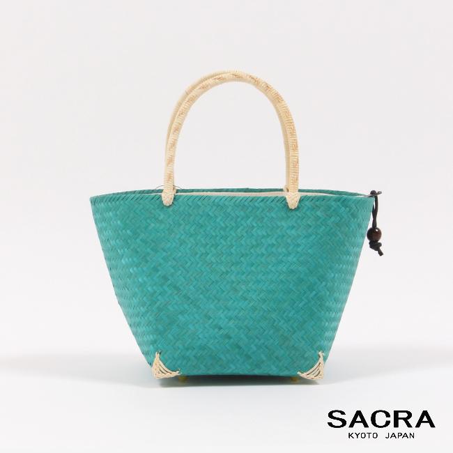 きもの 和 かごバッグ 和小物さくら 高級 竹 籠バッグ 無地 ターコイズ