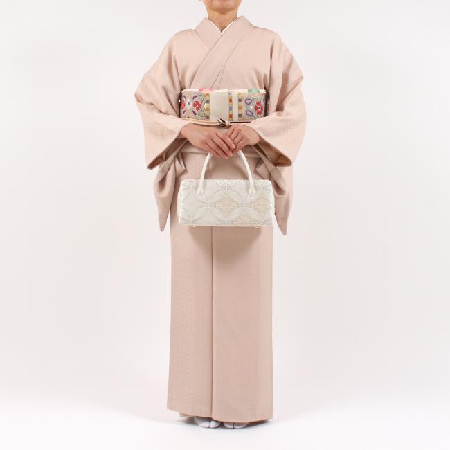 きもの 和 利休バッグ 西陣織 河合美術織物 正絹 唐織帯地使用 七宝