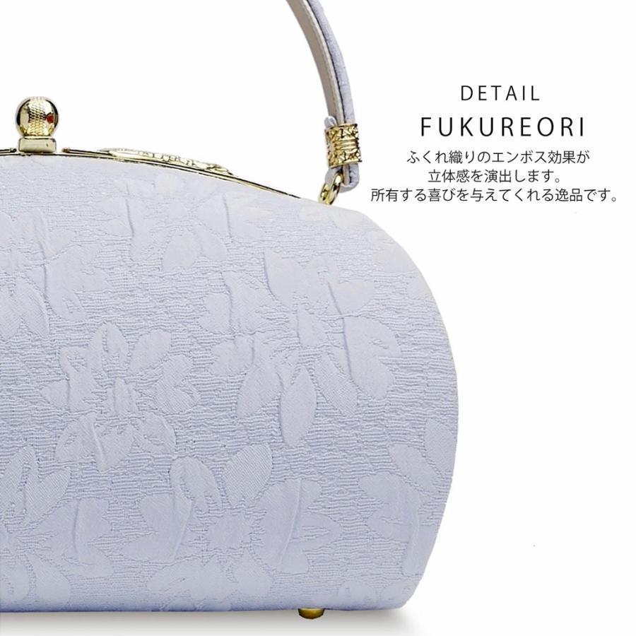 NISHIORI 草履バッグセット 上品無地感 ふくれ織生地が美しい