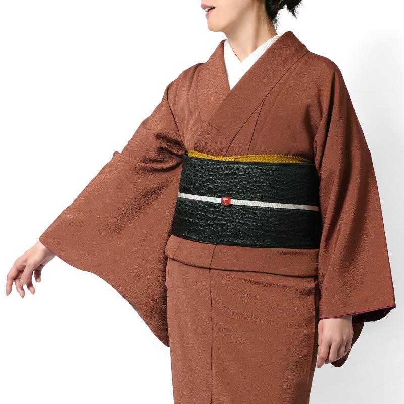 兵児帯 大人 クロコダイル柄 全4色 シルバー グレー ブロンズ ブラック