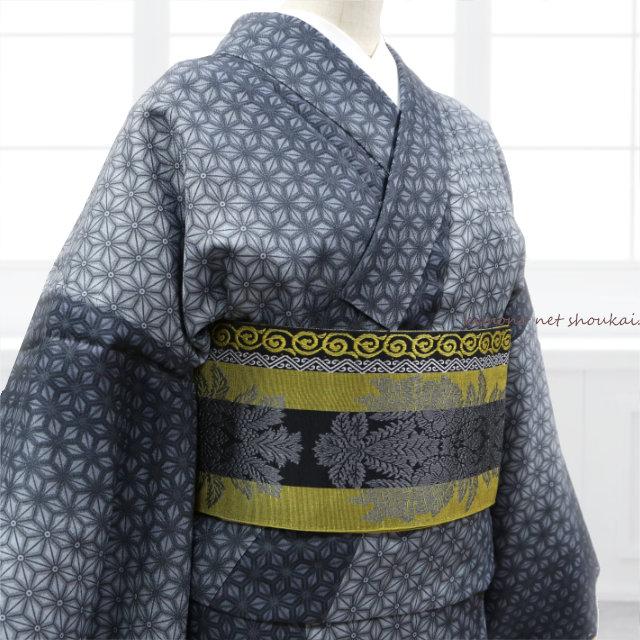 正絹 博多織 半幅帯 四季 日本製 両面 リバーシブル 白 黒 紫 青 紺 小