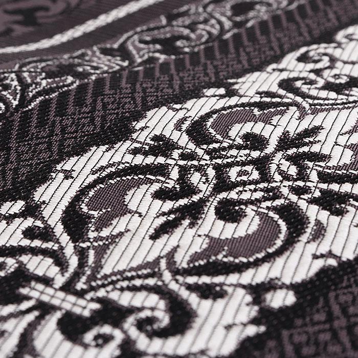 Kisste（キステ） 名古屋帯 博多帯 博多織 帯 八寸 黒紫 唐花間道 協和