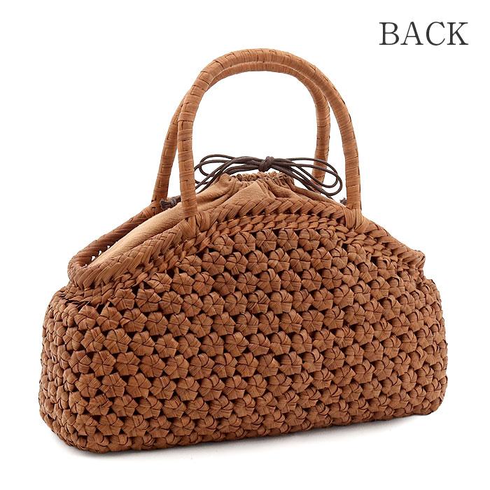 Kisste（キステ） 山葡萄 かごバッグ 山葡萄かごバッグ 巾着 月型六角