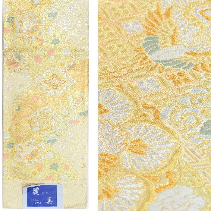 袋帯 麗美 金襴花鳥文 10104 六通柄 お仕立て代込 訪問着 留袖 礼装