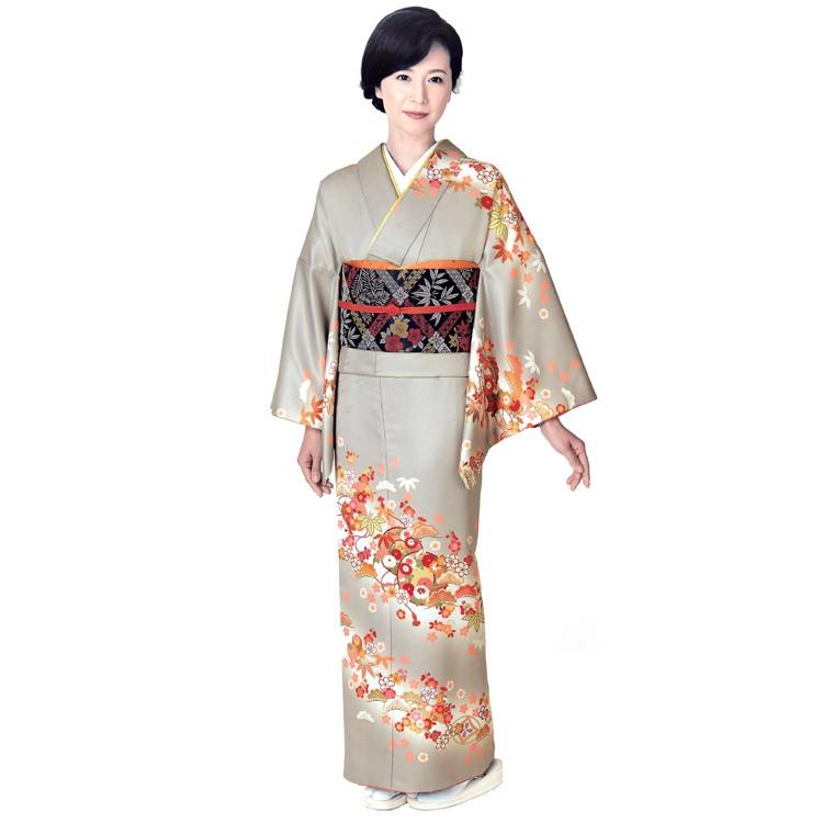 H.L（アッシュ・エル） 訪問着 洗える セット 購入 5点セット 渋グレー