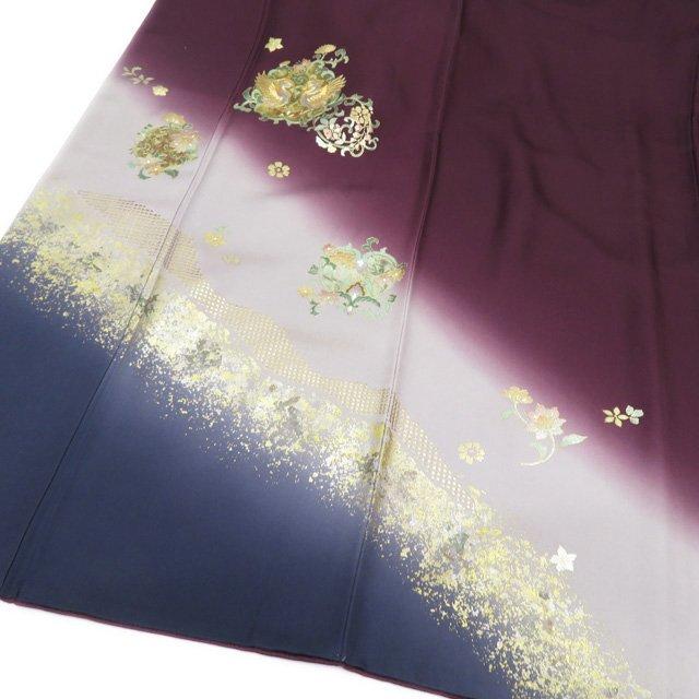 FINAL PRICE ／ 特選 訪問着 着物 中古 金彩 汕頭刺繍 スワトウ 金駒