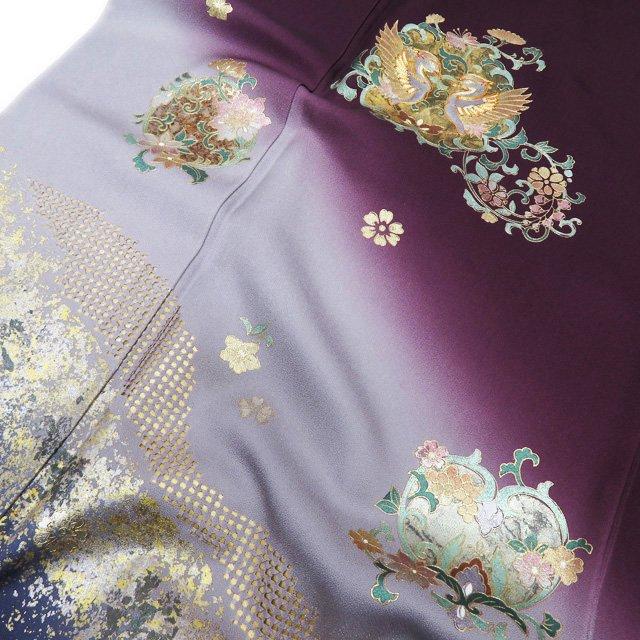 FINAL PRICE ／ 特選 訪問着 着物 中古 金彩 汕頭刺繍 スワトウ 金駒